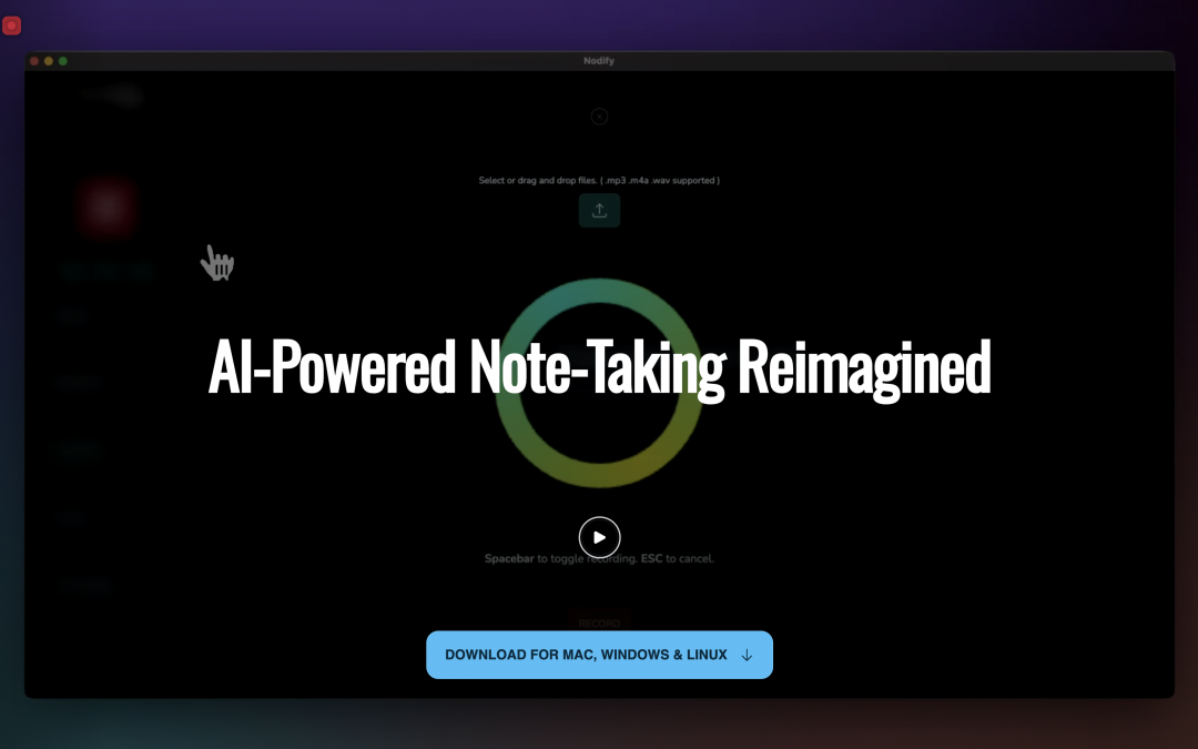 Nodifiy – Open Source AI Note Taking